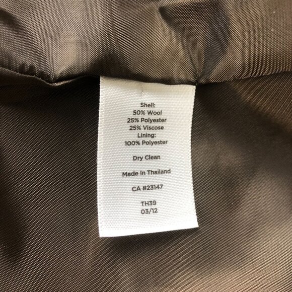 Talbots Houndstooth Plaid Women's Wool Blend Blazer Sz 8 Pink Red Belted Lined - Picture 9 of 10